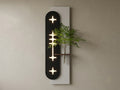 LED wall art Nandina styled on a living room feature wall