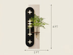 LED wall art Nandina modern wall decor with warm ambient lighting