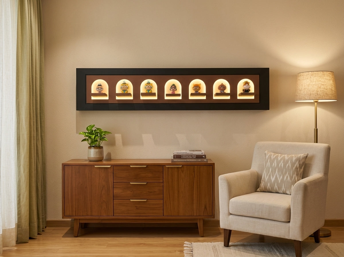 LED wall art oval niche what is included in the box