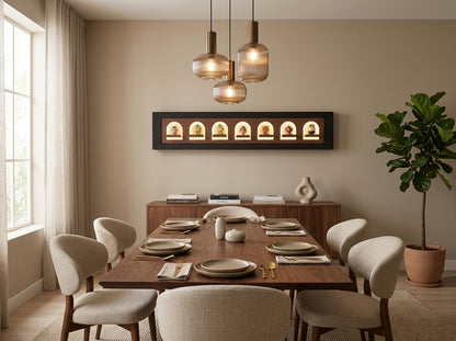 LED wall art oval niche modern home decor styling