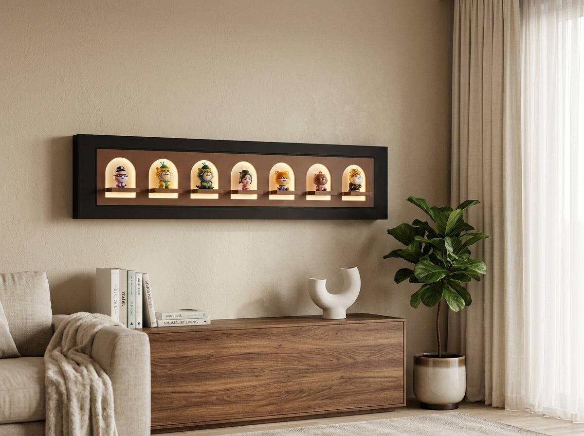 LED wall art oval niche product details and craftsmanship