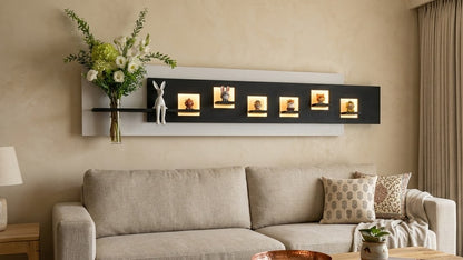 LED wall art with warm white 3000K LED backlight