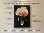 LED wall art Cloud Flower Vase Panel 4 ft x 2.5 ft size