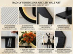 LED wall art Luna Arc Flower Vase Panel box contents