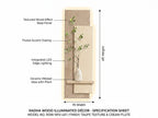 Arch Aura LED wall art material showcase featuring layered MDF construction and premium finish