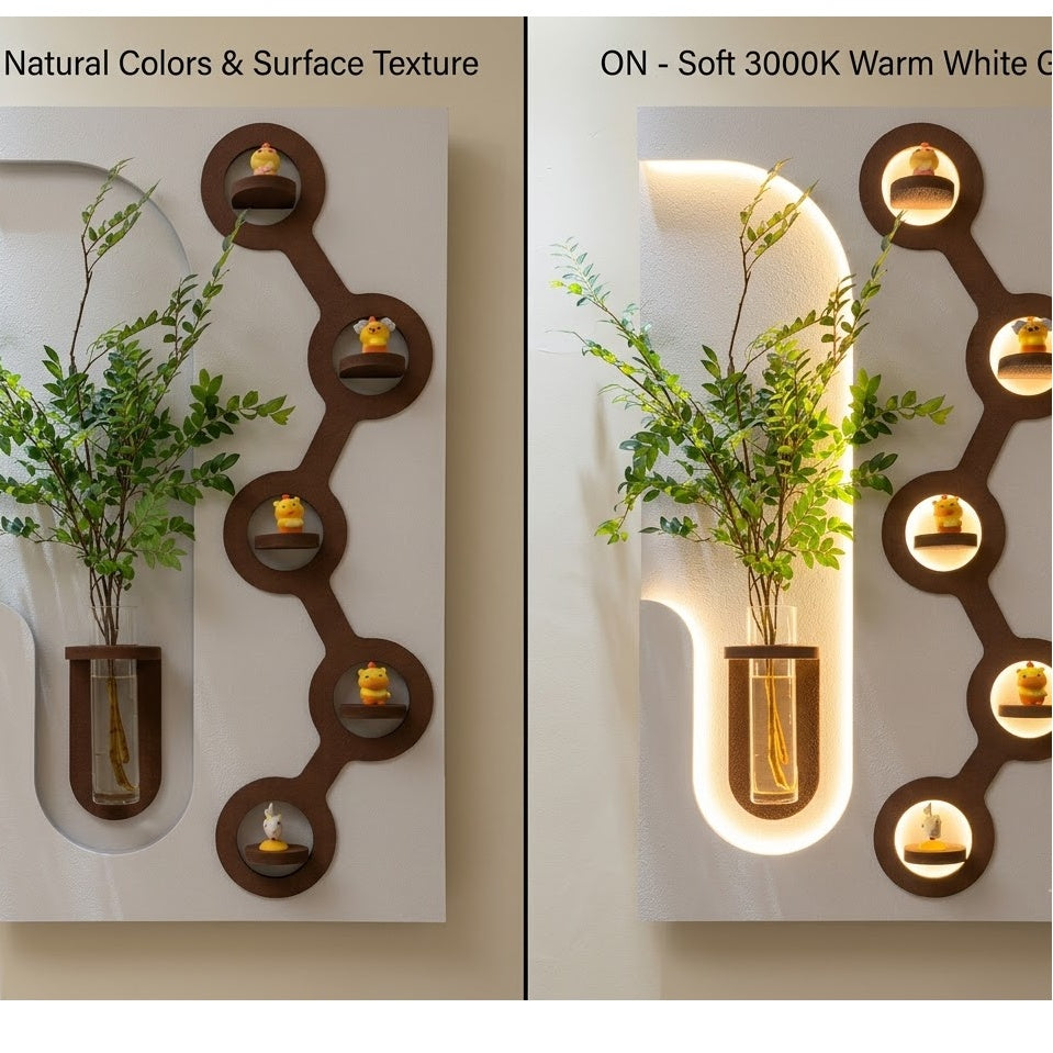LED wall art for apartment living room and modern wall decoration