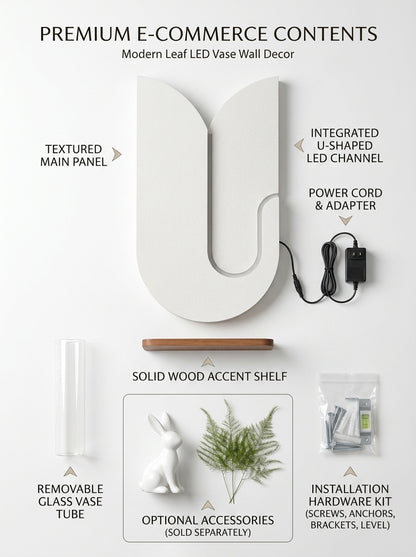 Pine wood texture and premium finish of double arch LED wall panel – Radha Wood India