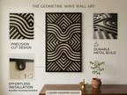 Premium wooden wall decor for living room interior