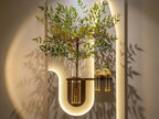 Close-up of premium laminated MDF LED wall decor showing design and finish