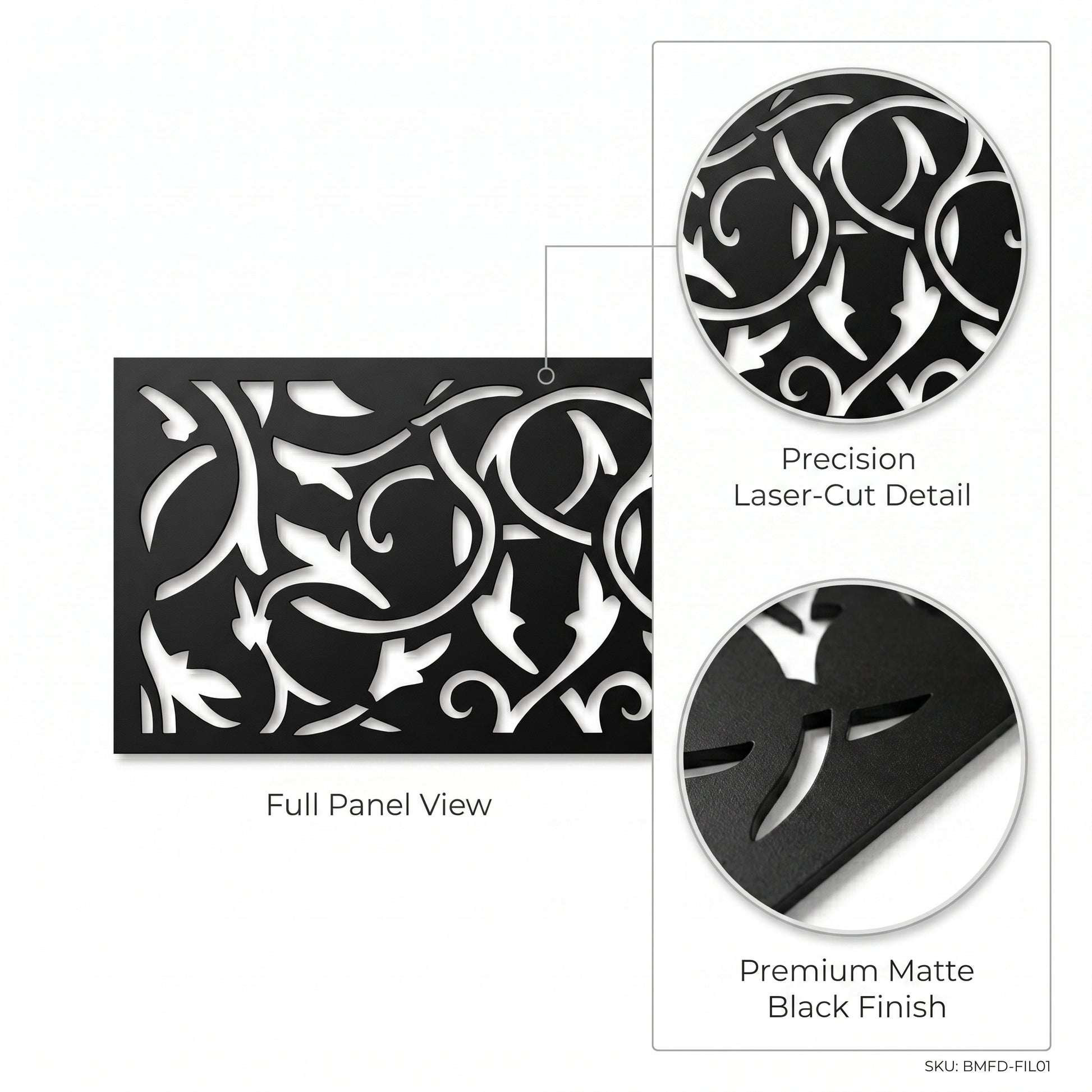 Large wall art panel for bedroom and living room decor