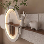 Strong laminated MDF wall decor shelf modern style