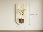Premium MDF LED wall art with smooth wooden finish