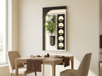 LED wall art oval niche wall mounting installation