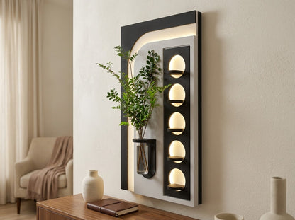 LED wall art oval niche modern wall decoration